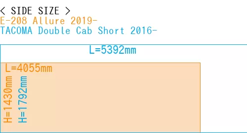 #E-208 Allure 2019- + TACOMA Double Cab Short 2016-